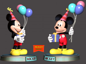 Mickey - Party 3D प्रिंट मॉडल
