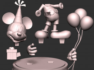 Mickey - Party 3D प्रिंट मॉडल