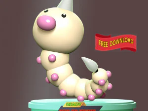 Weedle - Pokemon Go 3D Print Model