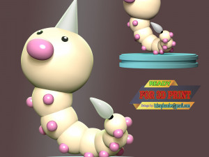 Weedle - Pokemon Go Model do druku 3D