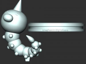 Weedle - Pokemon Go 3D Print Model