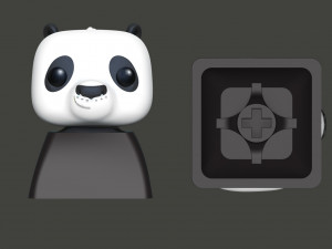 Panda Keycap Modèles 3D en vedette