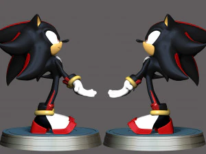 Shadow The Hedgehog 3D Print Model