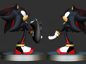 Shadow The Hedgehog 3D Print Model