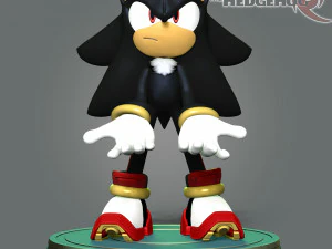 Shadow The Hedgehog 3D Print Model