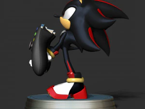 Shadow The Hedgehog 3D Print Model