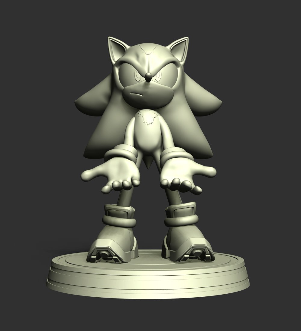 Free 3D file Shadow the hedgehog fanart figure 🦔・3D printer design to  download・Cults