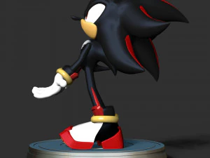 Shadow The Hedgehog 3D Print Model