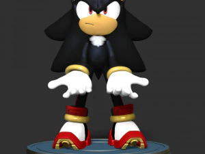 Shadow The Hedgehog 3D Print Model