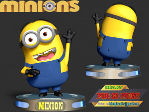Dave The Minion Modèles 3D en vedette