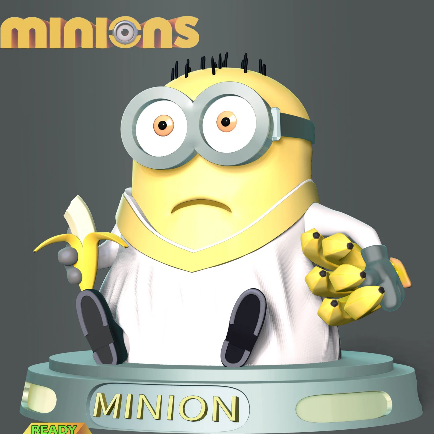 The Minion 3D Print Model .c4d .max .obj .3ds .fbx .stl .blend