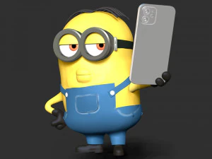The Minion Selfie 3D Print Model