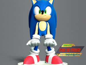 Sonic the Hedgehog 3D Print Model