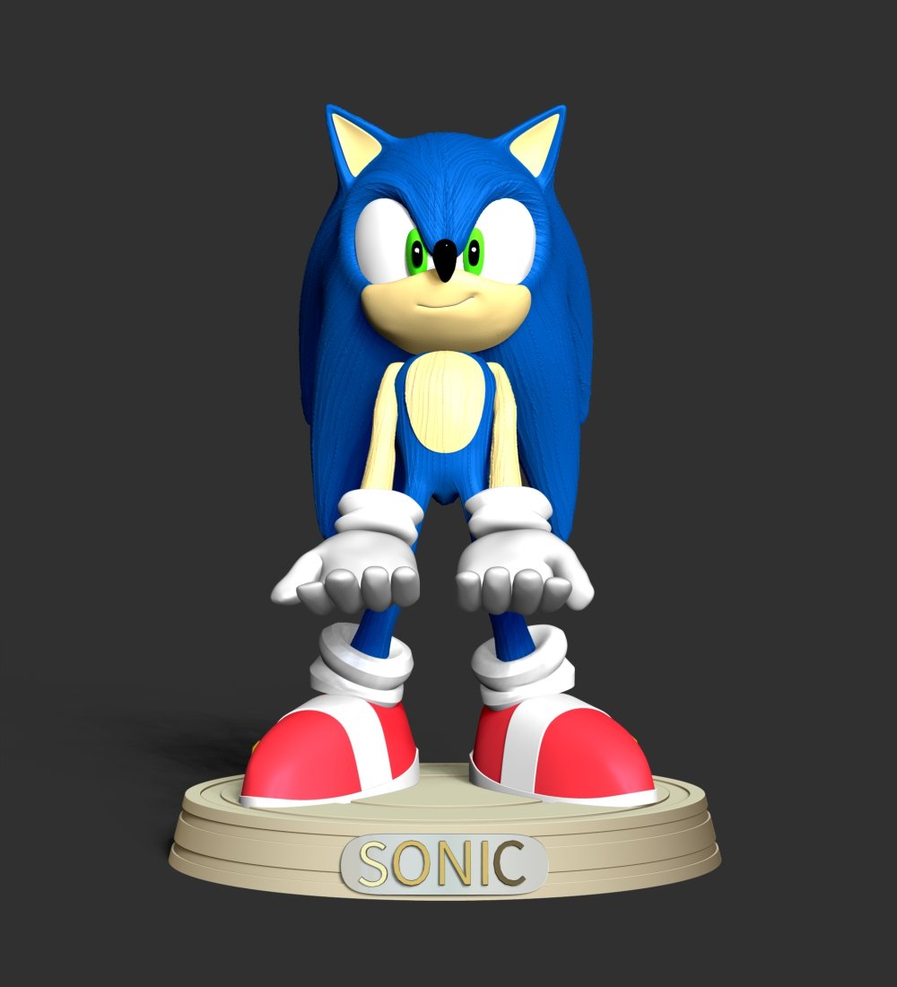 3D file Classic Sonic the hedgehog 🦔・3D printing design to download・Cults