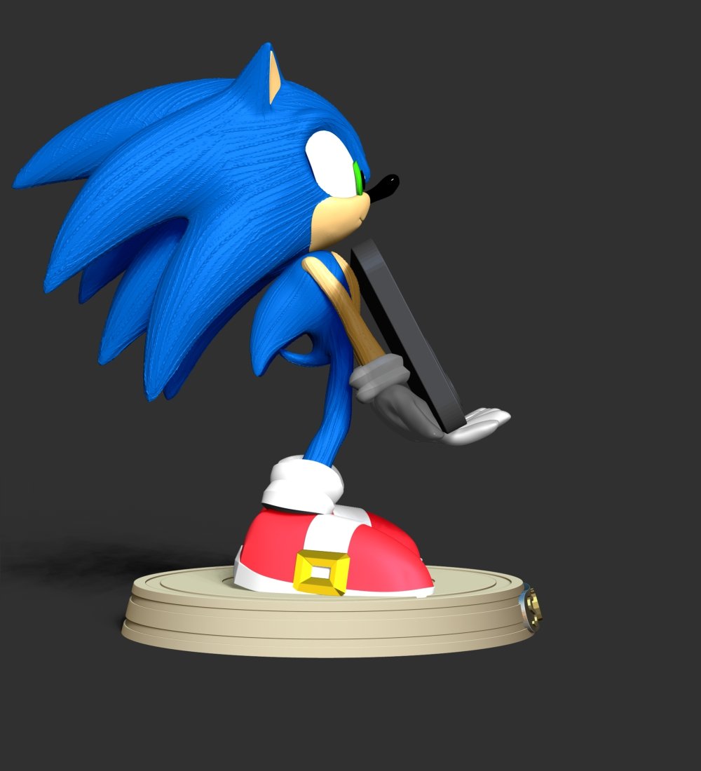 STL file Super Sonic the Hedgehog Sonic Figure 🦔・3D printing idea to  download・Cults