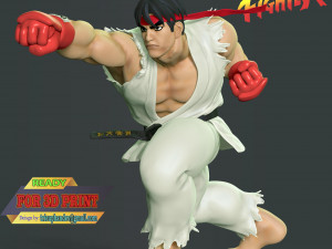 Ryu - Street Fighter 3Dプリントモデル