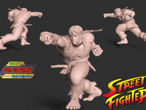 Ryu - Street Fighter 3Dプリントモデル