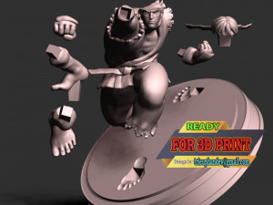 Ryu - Street Fighter 3Dプリントモデル