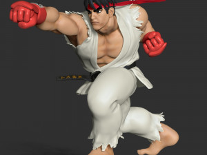 Ryu - Street Fighter 3Dプリントモデル