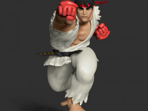 Ryu - Street Fighter 3Dプリントモデル
