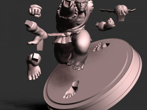 Ryu - Street Fighter 3Dプリントモデル