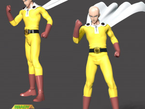 Saitima - One Punch Man 3D 프린트 모델