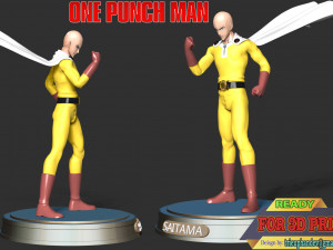 Saitima - One Punch Man 3D 프린트 모델