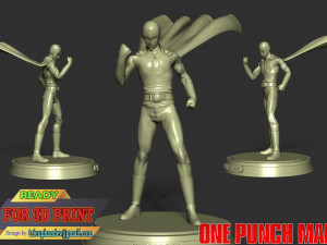 Saitima - One Punch Man 3D 프린트 모델