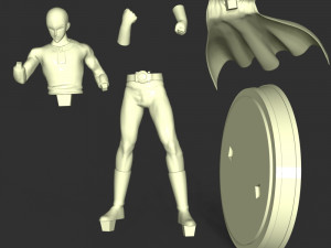 Saitima - One Punch Man 3D 프린트 모델