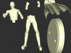 Saitima - One Punch Man 3D Print Model