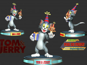 Tom And Jerry Modèles 3D en vedette
