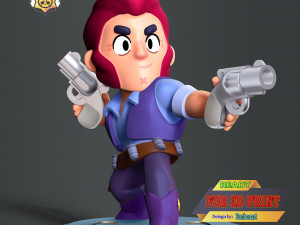 Colt Brawl Stars 3D Принт Модель