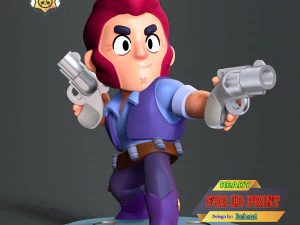 Colt Brawl Stars 3D Print Model