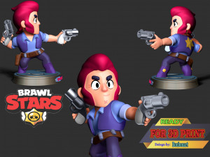 Colt Brawl Stars 3D Принт Модель