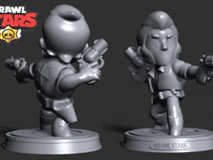 Colt Brawl Stars 3D Print Model