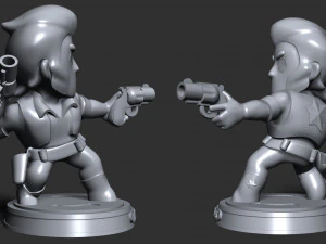Colt Brawl Stars 3D Print Model