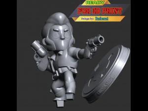 Colt Brawl Stars 3D Print Model