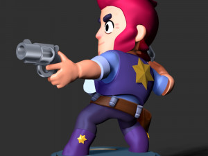 Colt Brawl Stars 3D Принт Модель