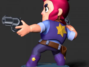 Colt Brawl Stars 3D Print Model