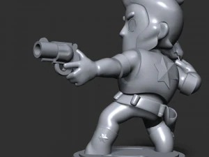 Colt Brawl Stars 3D Print Model