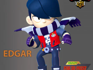 एडगर विवाद सितारे 3D प्रिंट मॉडल