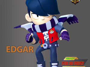 Edgar Brawl Stars Model do druku 3D