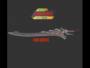 Red Queen Fanart Modèles 3D en vedette