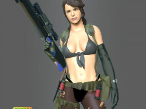 Silenzioso - Metal Gear Solid 5 Modello di stampa 3D