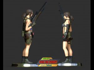 Quiet - Metal Gear Solid 5 3D Print Model