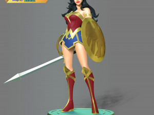Wonder Woman - DC World Collide 3D Druckmodell