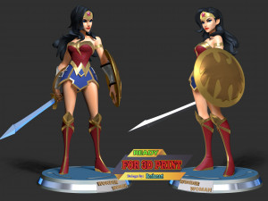 Wonder Woman - DC World Collide 3D Druckmodell