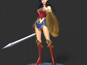 Wonder Woman - DC World Collide 3D Druckmodell