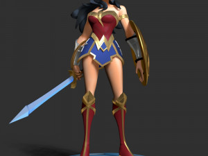 Wonder Woman - DC World Collide 3D Druckmodell