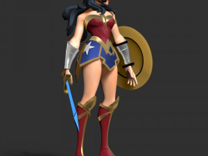 Wonder Woman - DC World Collide 3D Druckmodell